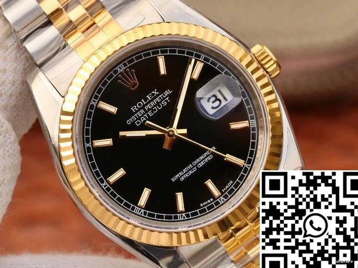 Dial Rolex 36mm 126233 Factory AR Datejust Black 0216